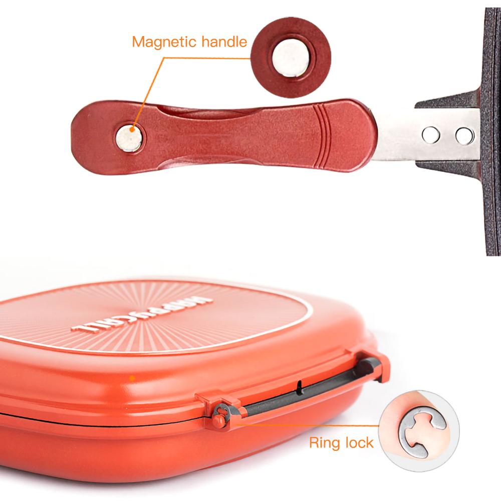 Non-Stick Double-Sided Cookware - Outdoor Barbecue Frying-Pan