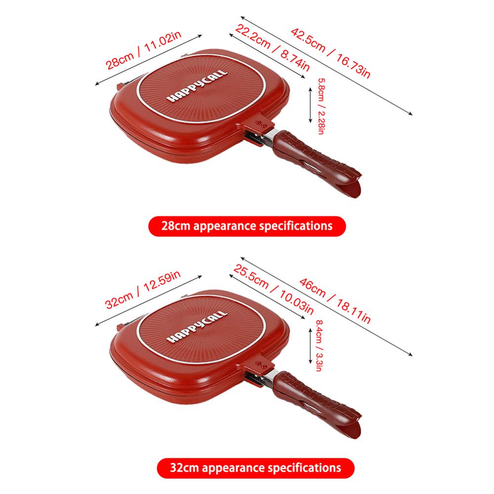 Non-Stick Double-Sided Cookware - Outdoor Barbecue Frying-Pan