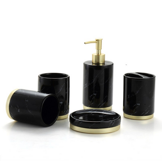 High-End Ceramic Bathroom Set – Complete Bathroom Accessories Ensemble