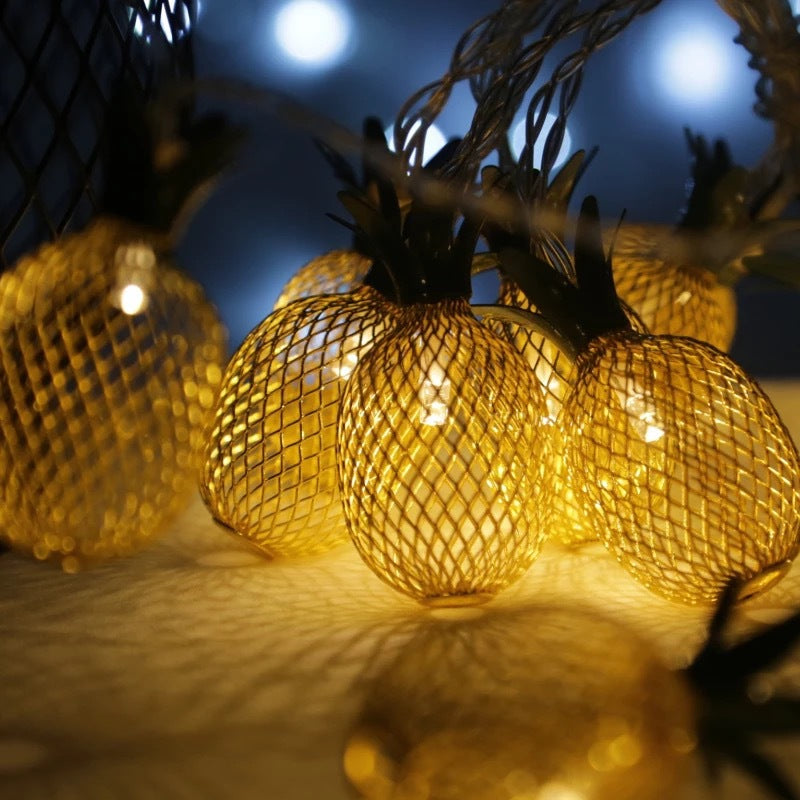 Modern And Simple Iron Pineapple Shape Light String