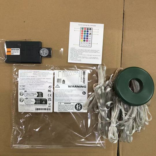 Christmas Tree Light Strings, LED Light Strings With Remote Control, Colorful Lights, Warm White Light Strings, Christmas Decorations