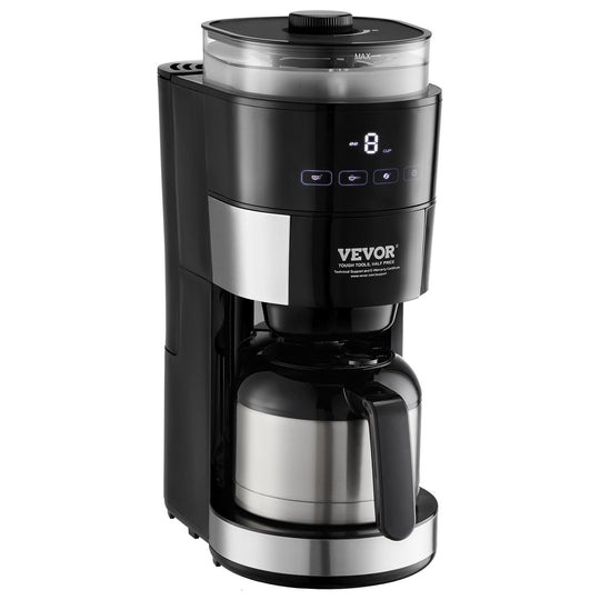 VEVOR 8-Cup Coffee Maker Drip Coffee Machine With 3 Brew Strength Control