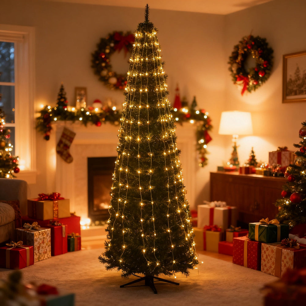 Christmas Tree Light Strings, LED Light Strings With Remote Control, Colorful Lights, Warm White Light Strings, Christmas Decorations - Thbrandside Store