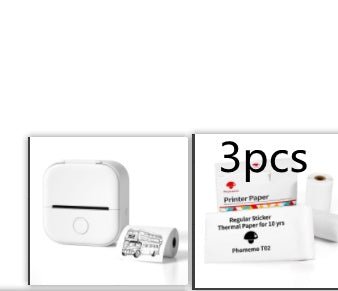 Portable mini thermal label printer with Bluetooth for home, student notes, and price tag printing