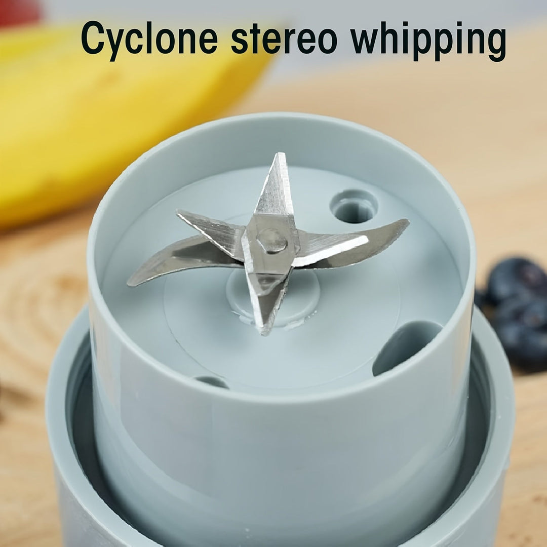 portable rechargeable blender cup with lid and straw for smoothies