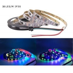 RGB LED strip light 12V 3528/5050 SMD with flexible indoor lighting design powered by 12V DC