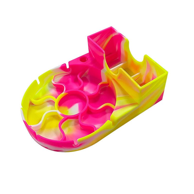 Silicone cup drainboard storage rack for drying cups and kitchen utensils