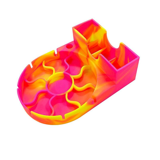 Silicone cup drainboard storage rack for drying cups and kitchen utensils