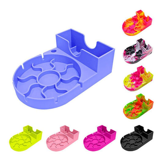 Silicone cup drainboard storage rack for drying cups and kitchen utensils