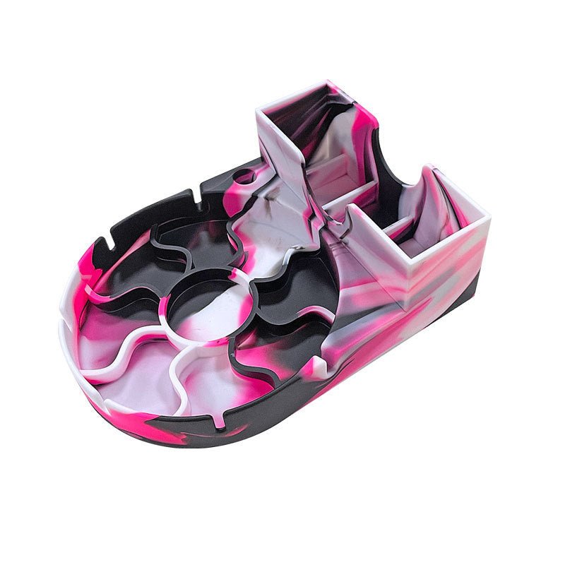 Silicone cup drainboard storage rack for drying cups and kitchen utensils