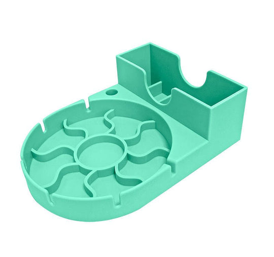 Silicone cup drainboard storage rack for drying cups and kitchen utensils