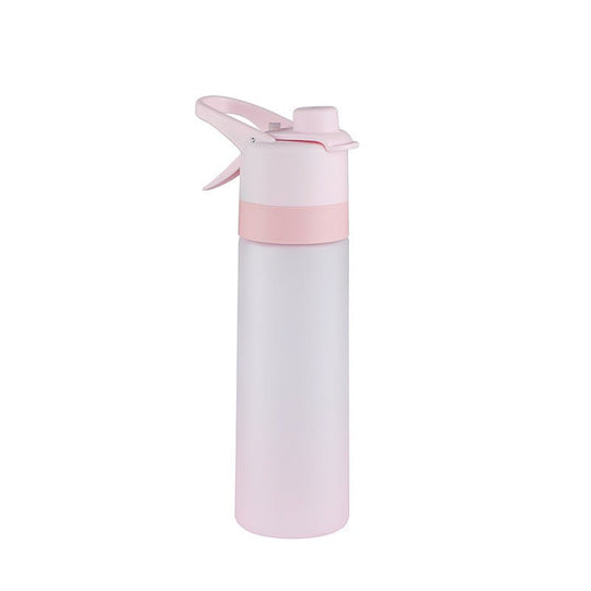 spray water bottle with handle strap for fitness and travel