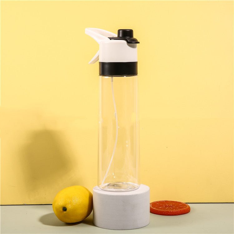 spray water bottle with handle strap for fitness and travel
