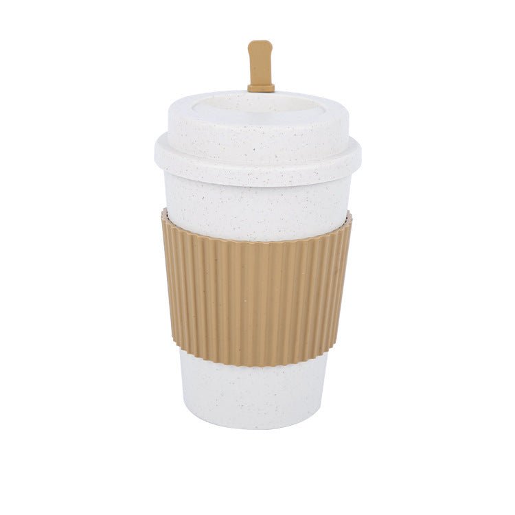 Wheat fiber coffee cup for office and home hot drinks